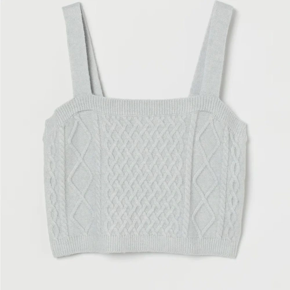🗽H&M Beige Cable Knit Tank | Size :L - Picture 11 of 12